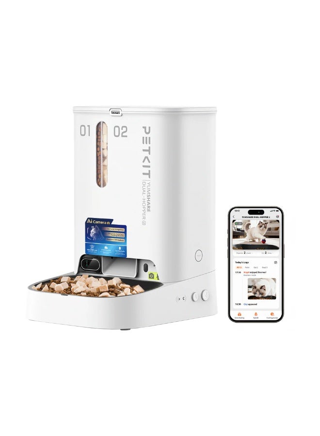 PETKIT YumShare Gemini 2.0 - Dual Hopper feeder with Camera - Image 1